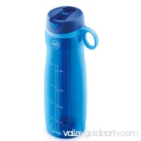 Pogo BPA-Free Plastic Water Bottle with Flip Straw   556107578